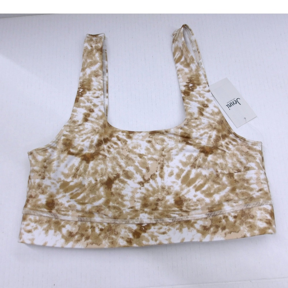 Jenni Sport Bra Top Activewear Tie Dye Print Sleeveless Scoop Neck Sz‎ M / #7295
